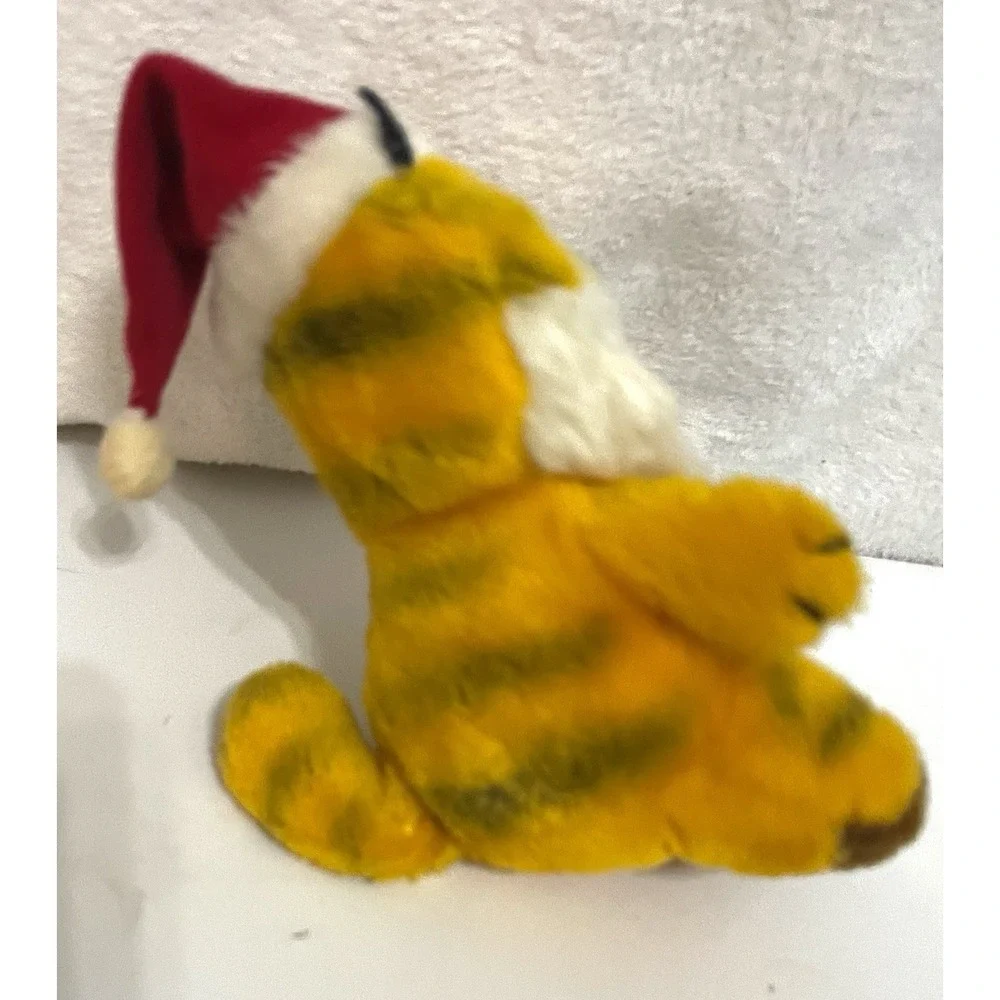 1981 Garfield Plush Santa (Holiday, Christmas) R. Dakin & Co. With Beard/Hat 8